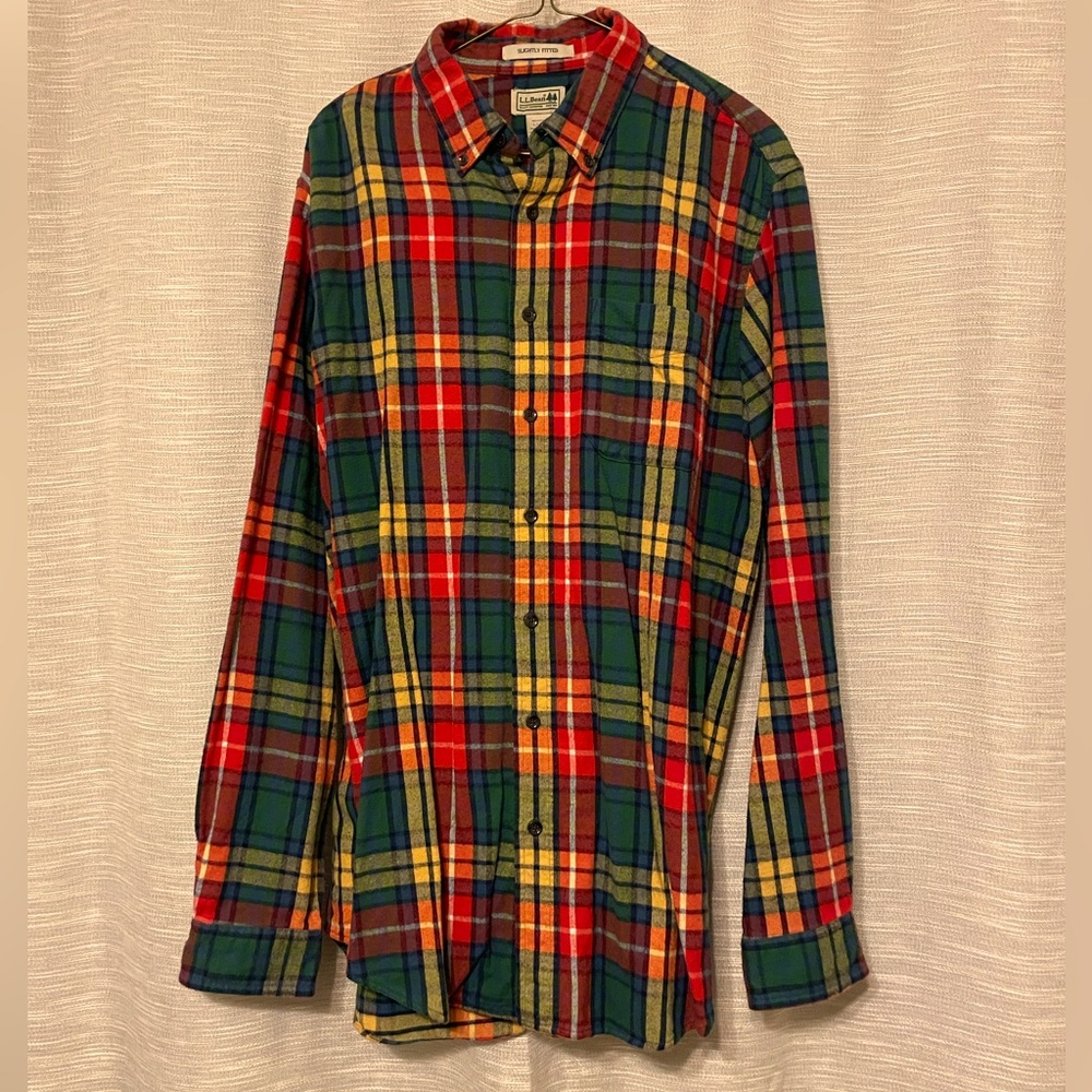LL Bean Flannel. Size L-Tall